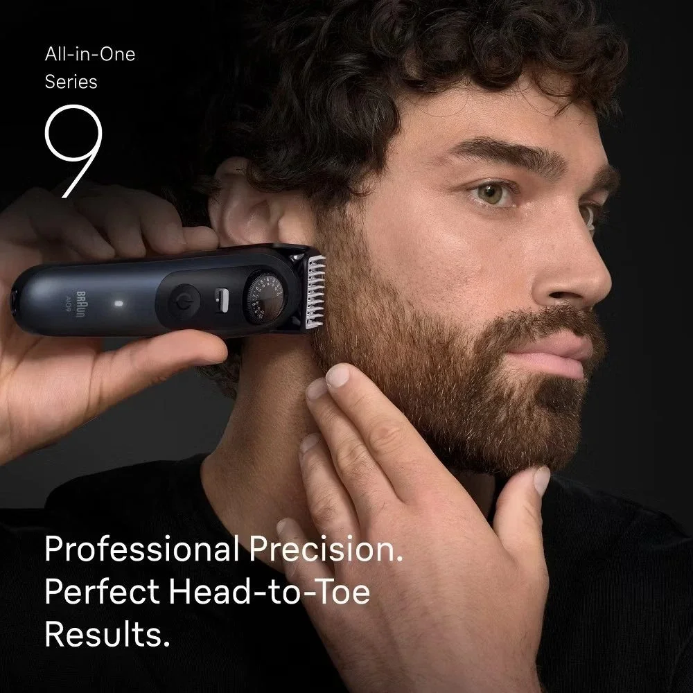 Braun Men All-In-One Series 9 Trimmer Kit Beard Face Hair Body Razor AiO 9530